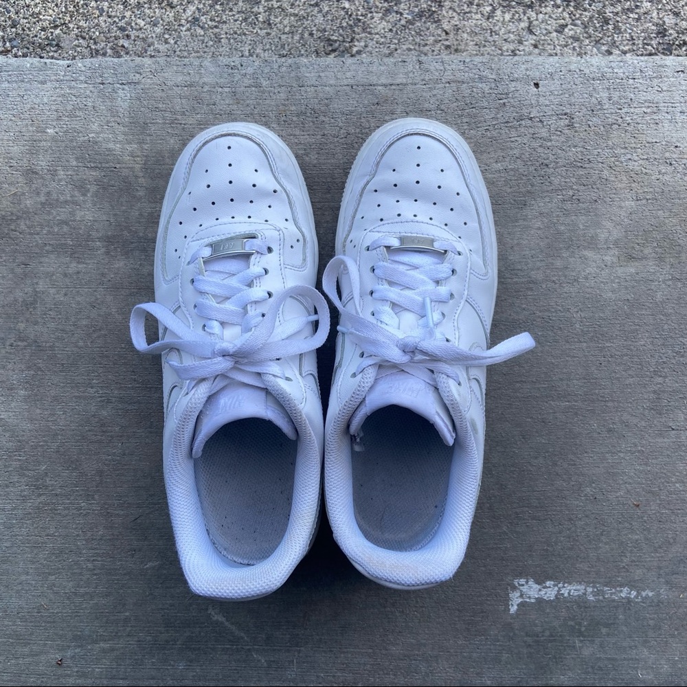 white air force 1’s!!